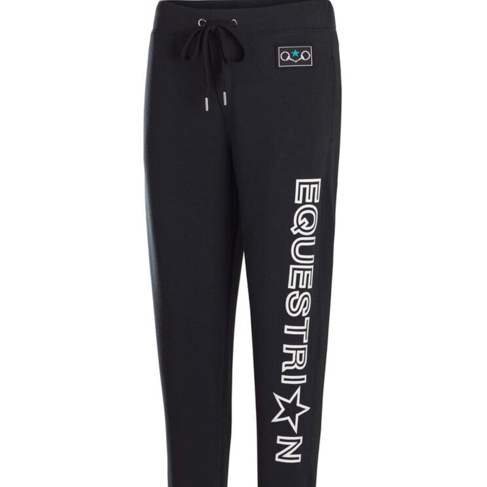 EQ-STAR Signature Equestrian Black Joggers
